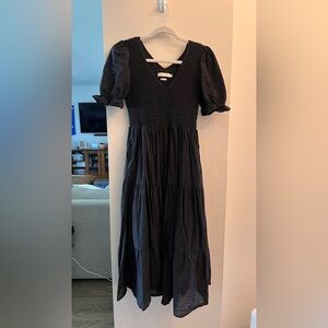 Christy Dawn Brooklyn Dress in Night-Waffle Petite Small - Preowned